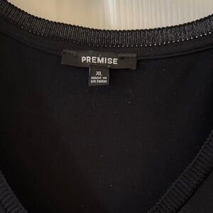 Premise Elegant Black Knit Top